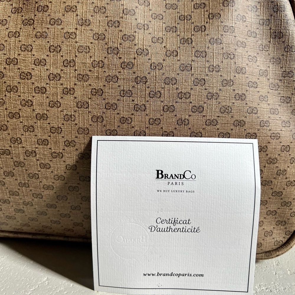 ⚡️SOLD⚡️ GUCCI Authentic Rare Vintage 17” XL Micro GG Canvas Luggage Travel Bag - Picture 4 of 14